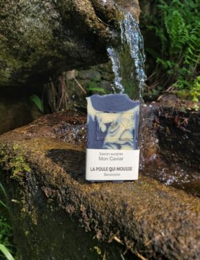 savon surgras Mon Caviar lait de chèvre, charbon